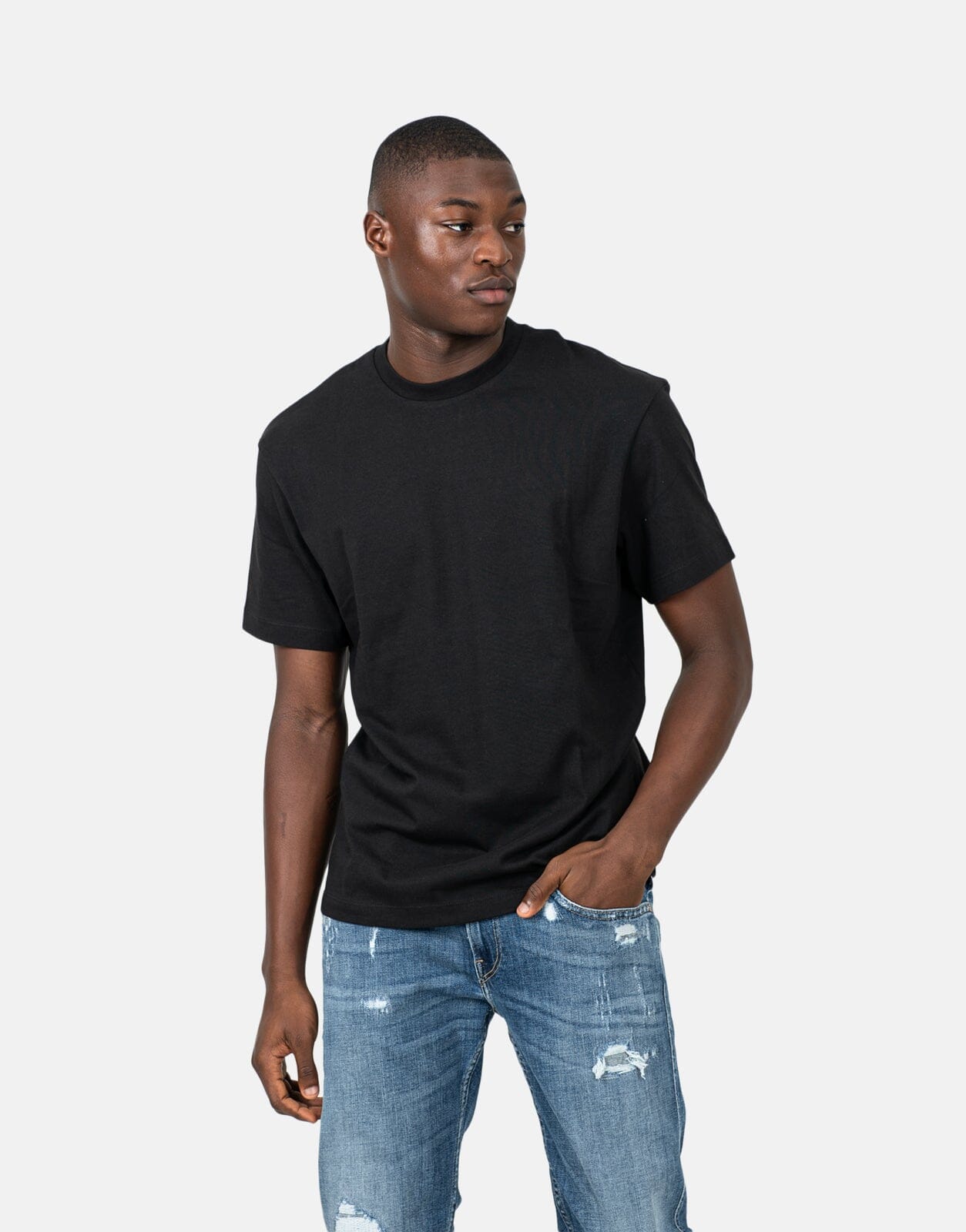 Replay Back Print Black T-Shirt
