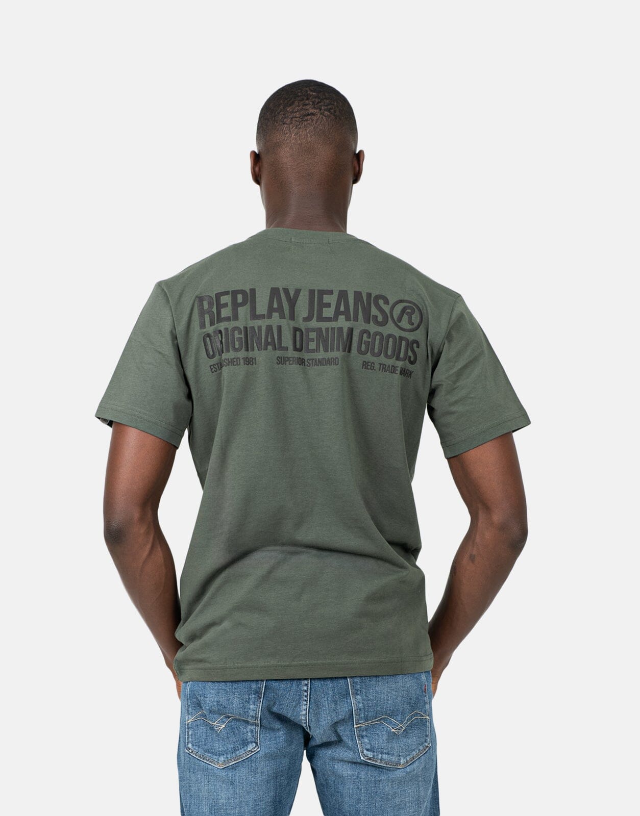 Replay Denim Goods Military Green T-Shirt - Subwear