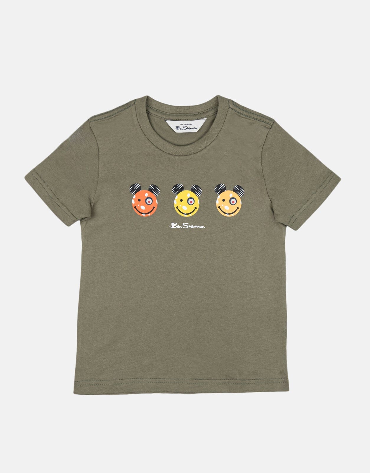 Ben Sherman Kids Happy Bears Olive T-Shirt - Subwear
