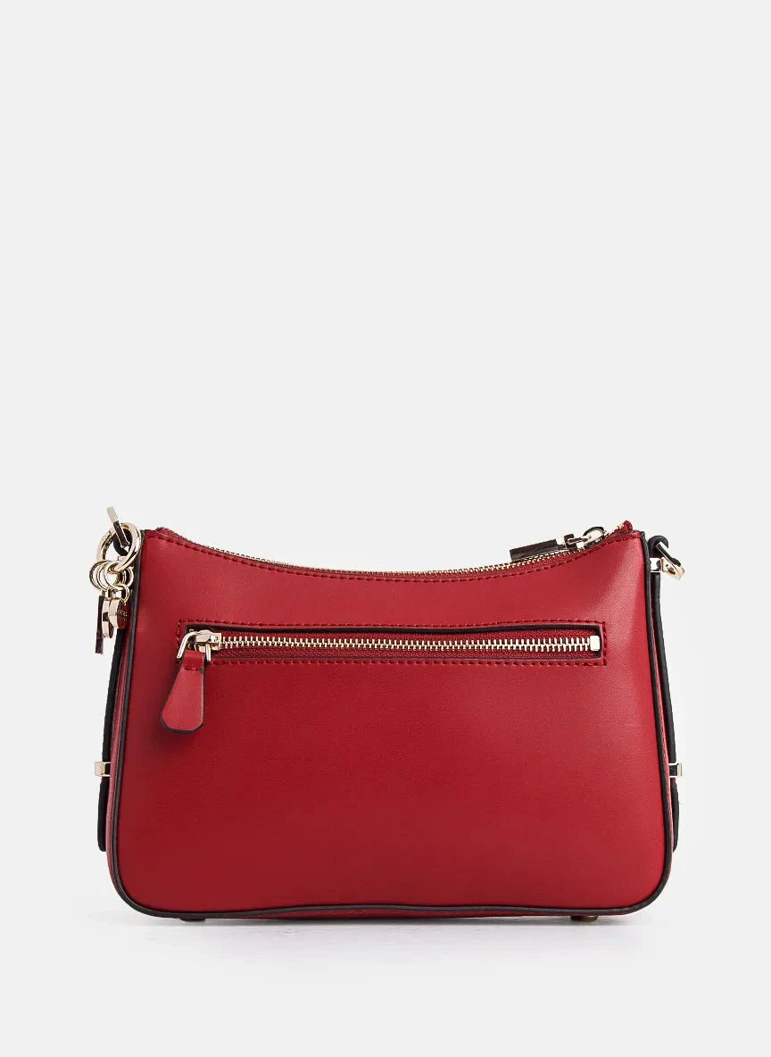 Guess Daryna II Top Zip Shoulder Red Bag - Subwear