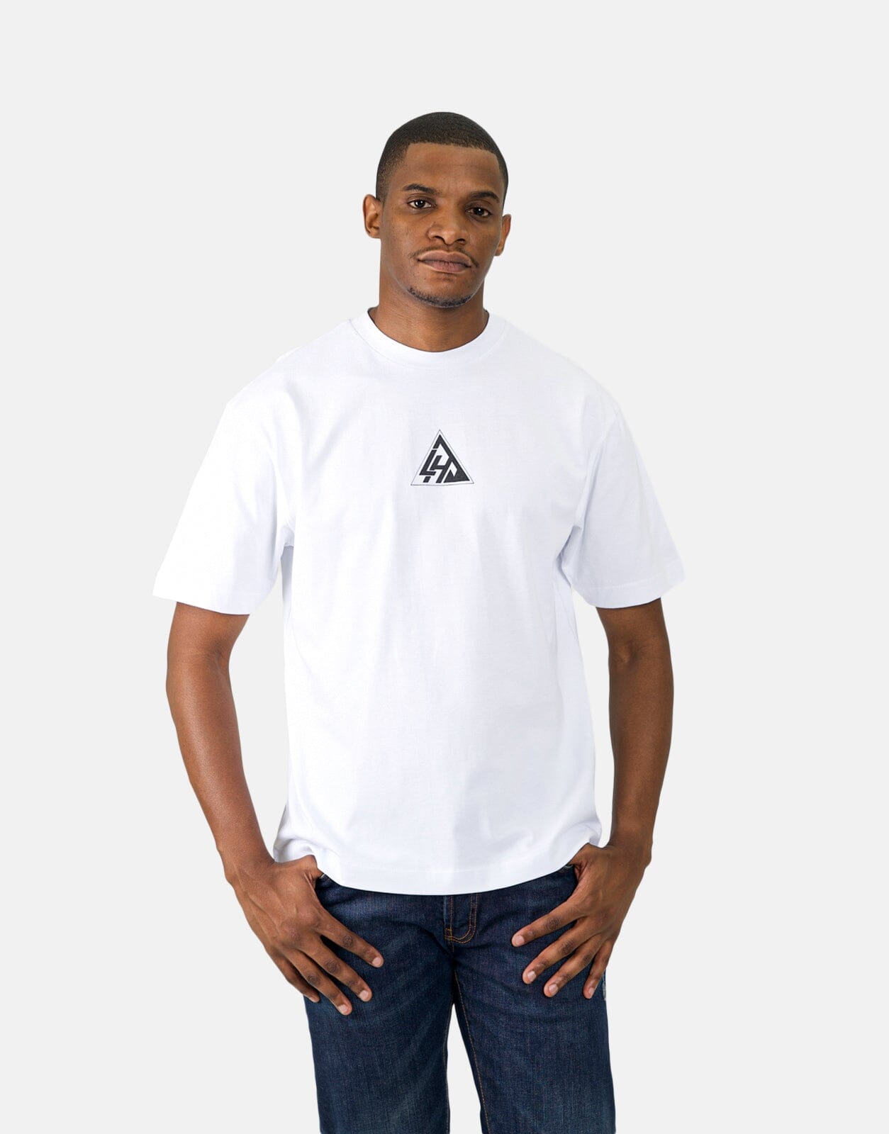 Les Hommes Black Label Freaky White T-Shirt