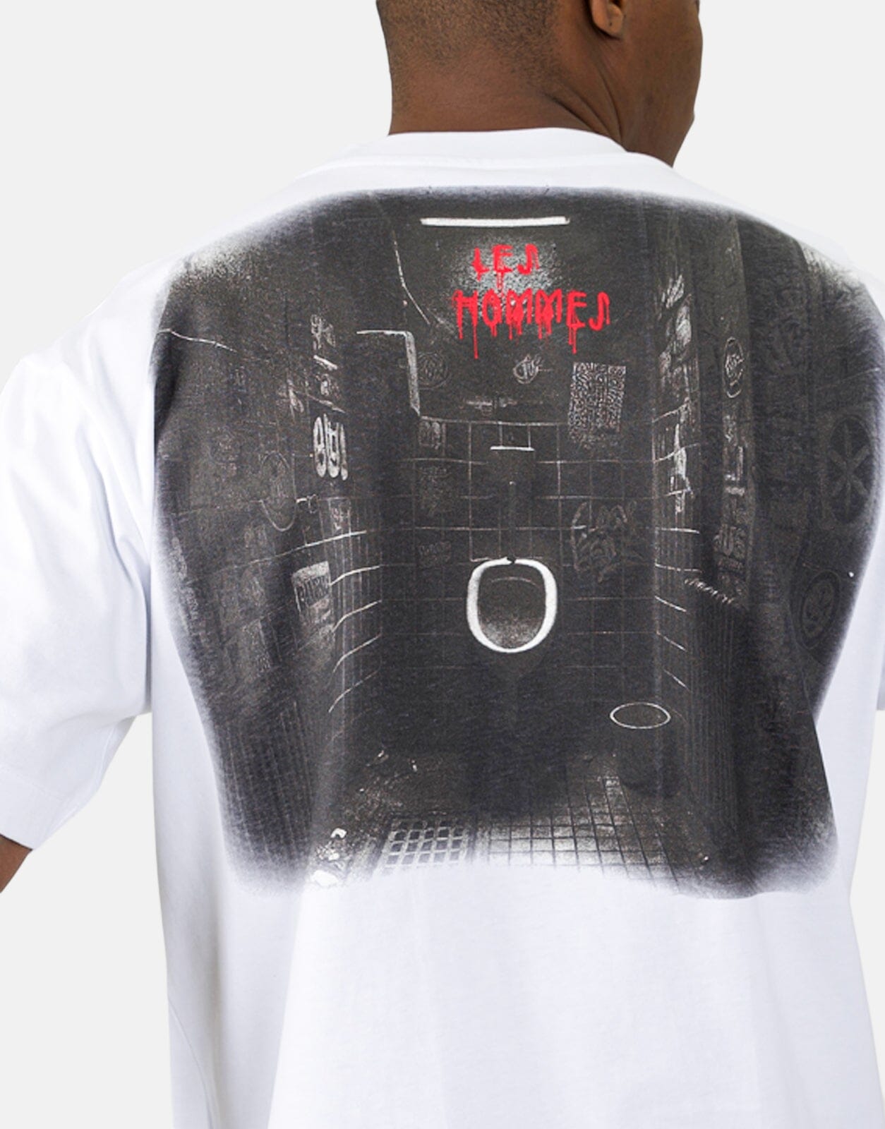 Les Hommes Black Label Freaky White T-Shirt - Subwear