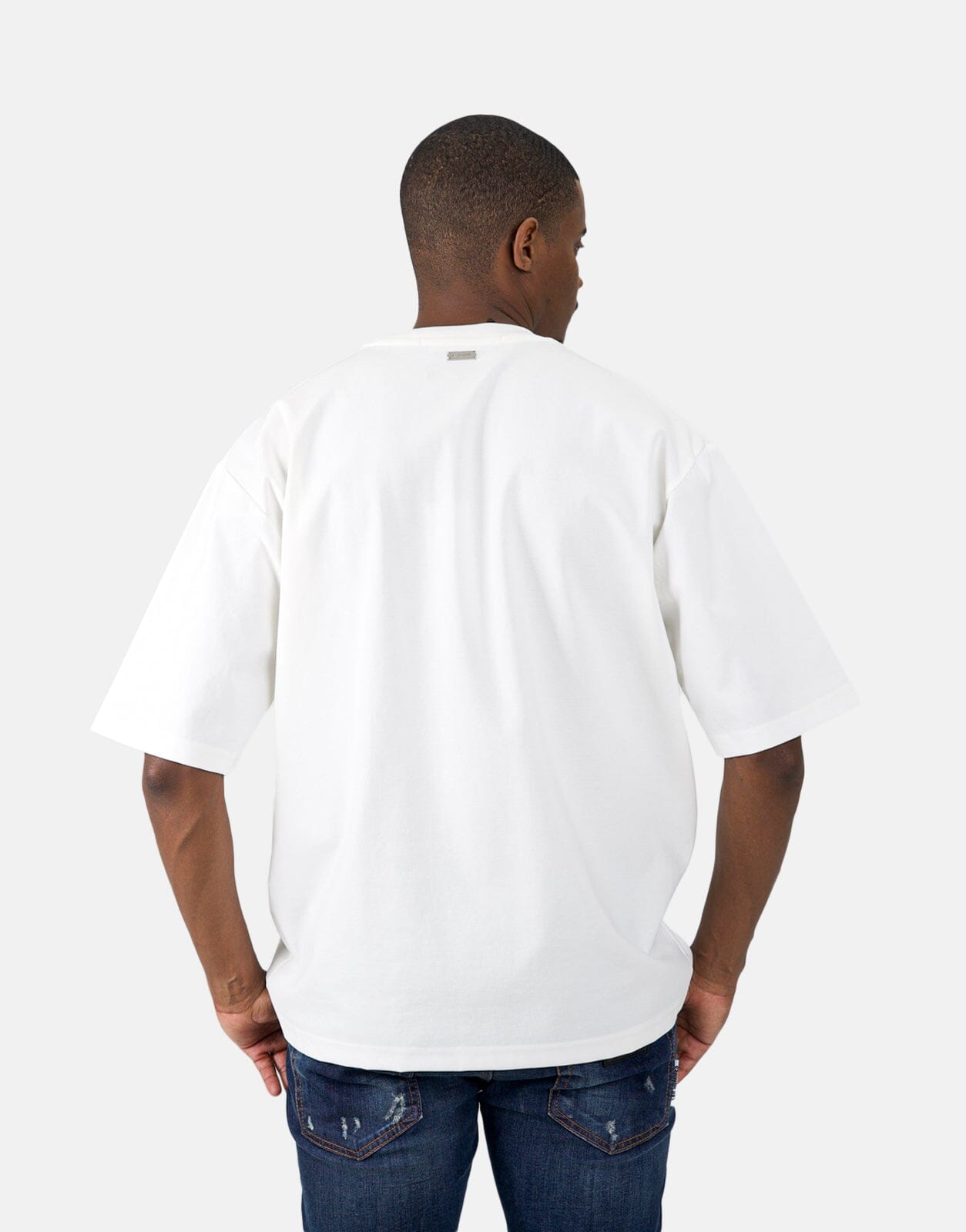 Les Homme Headphones Oversized White T-Shirt - Subwear