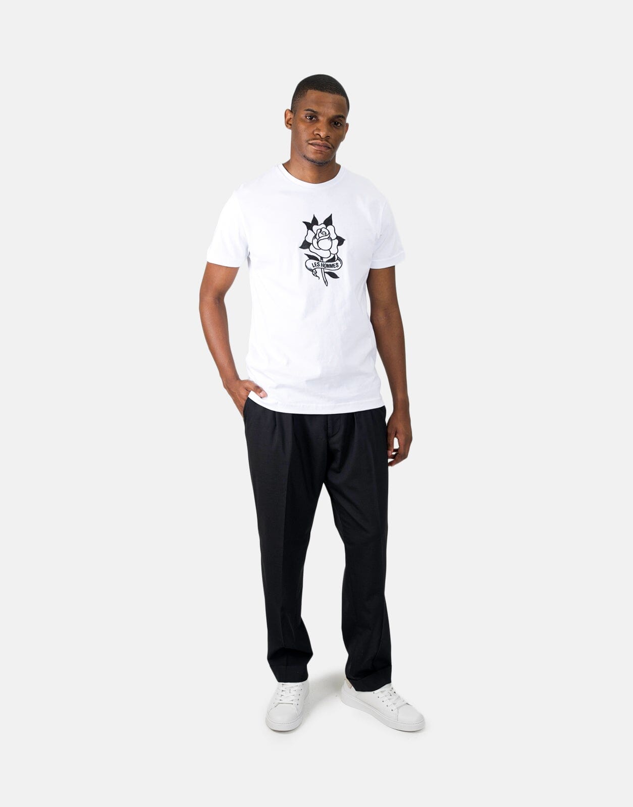 Les Hommes Black Chino Pants - Subwear