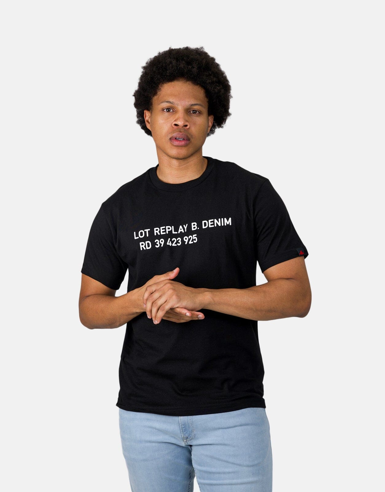 Replay Lot B Denim Black T-Shirt - Subwear