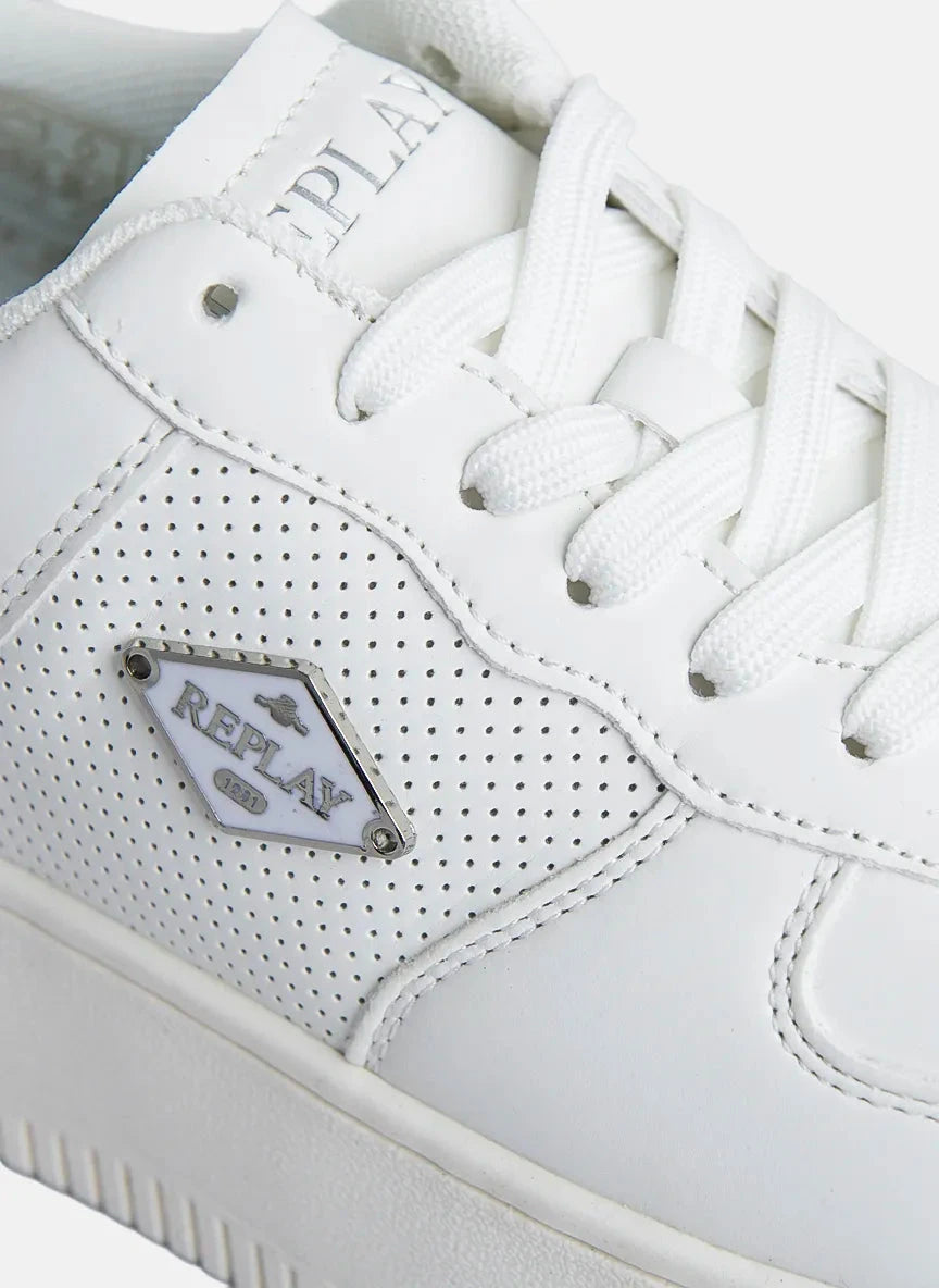 Replay Epic High Total White Sneakers - Subwear