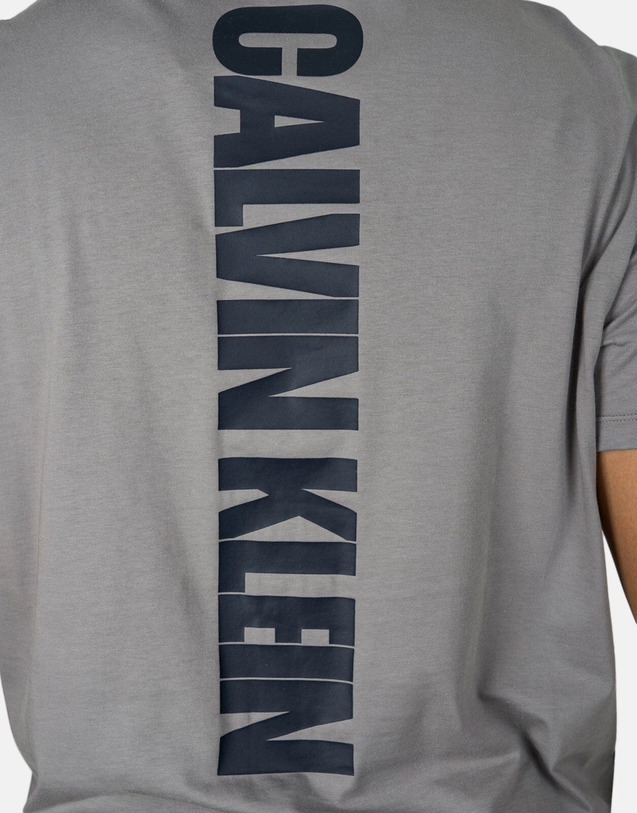 Calvin Klein 30s EU Word Stretch Graphic Grey T-Shirt - Subwear
