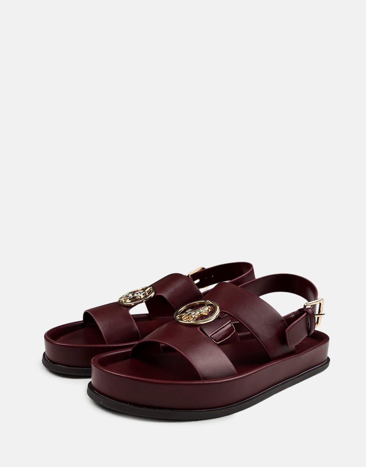 Polo Moulded Trim Burgundy Sandals - Subwear
