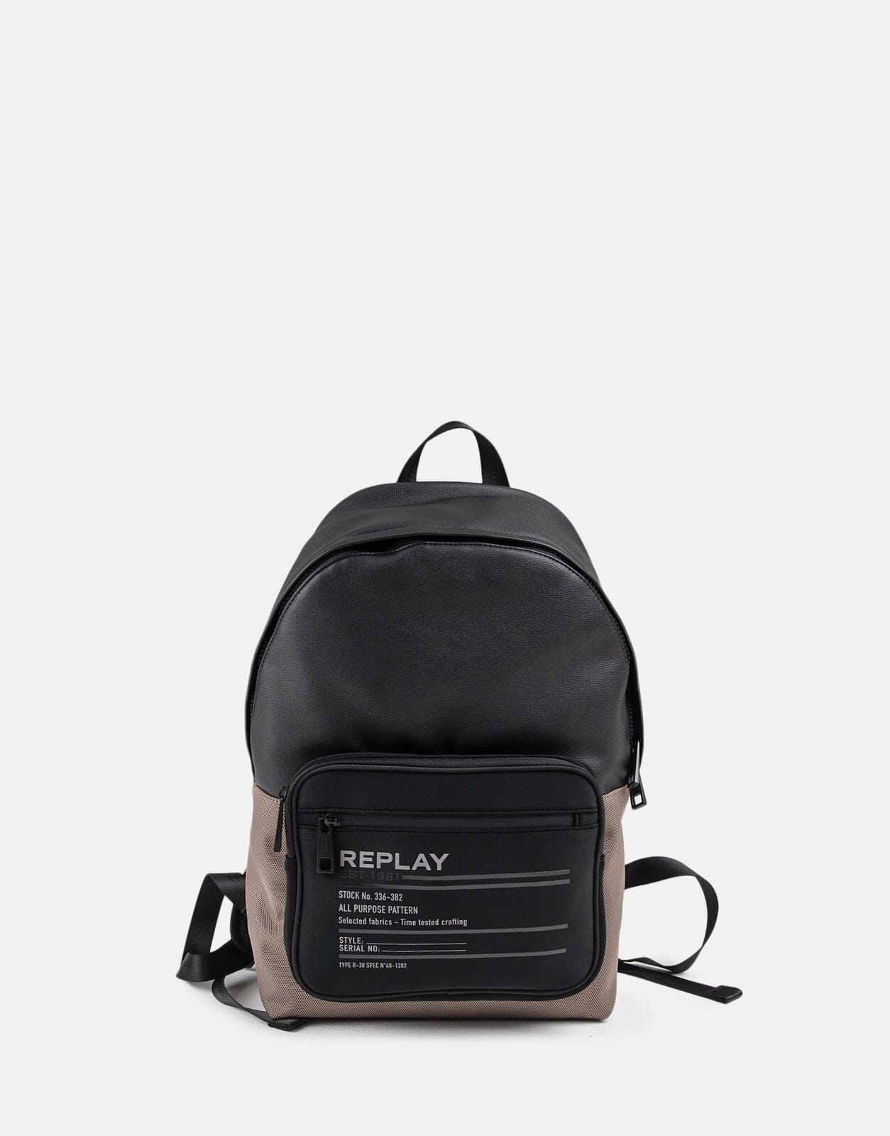 Replay Black Backpack Bag - Subwear