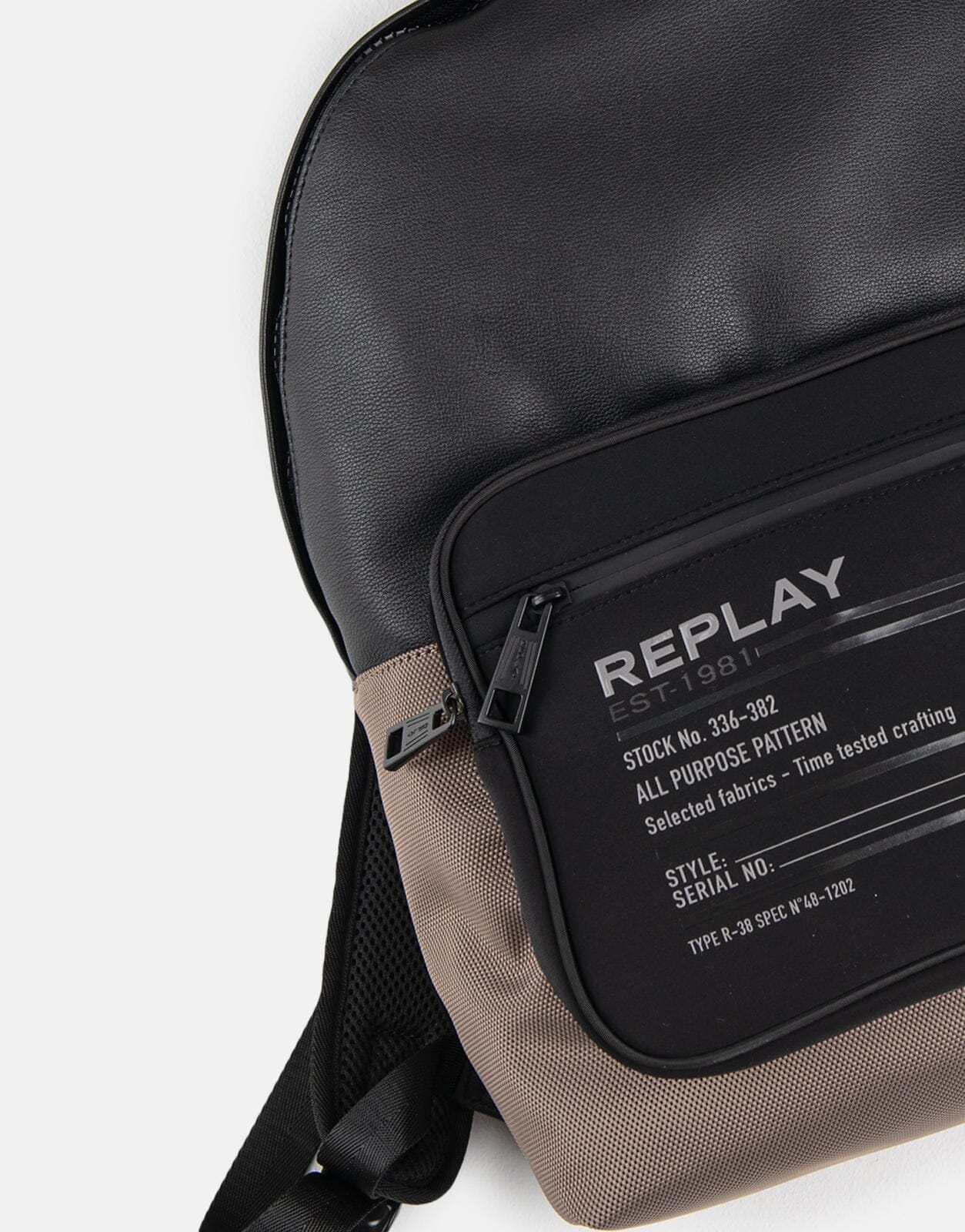 Replay Black Backpack Bag - Subwear