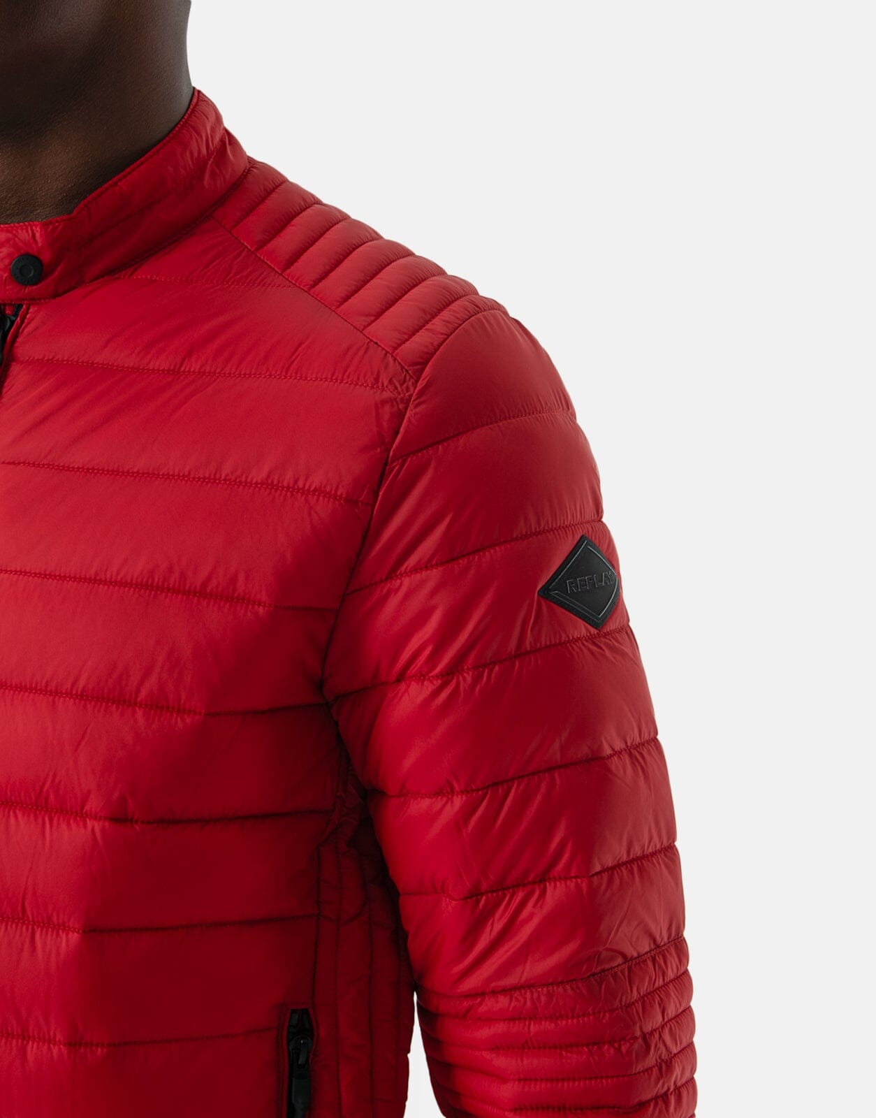 Replay Slim Fit Recycled Nylon Red Jacket - Subwear