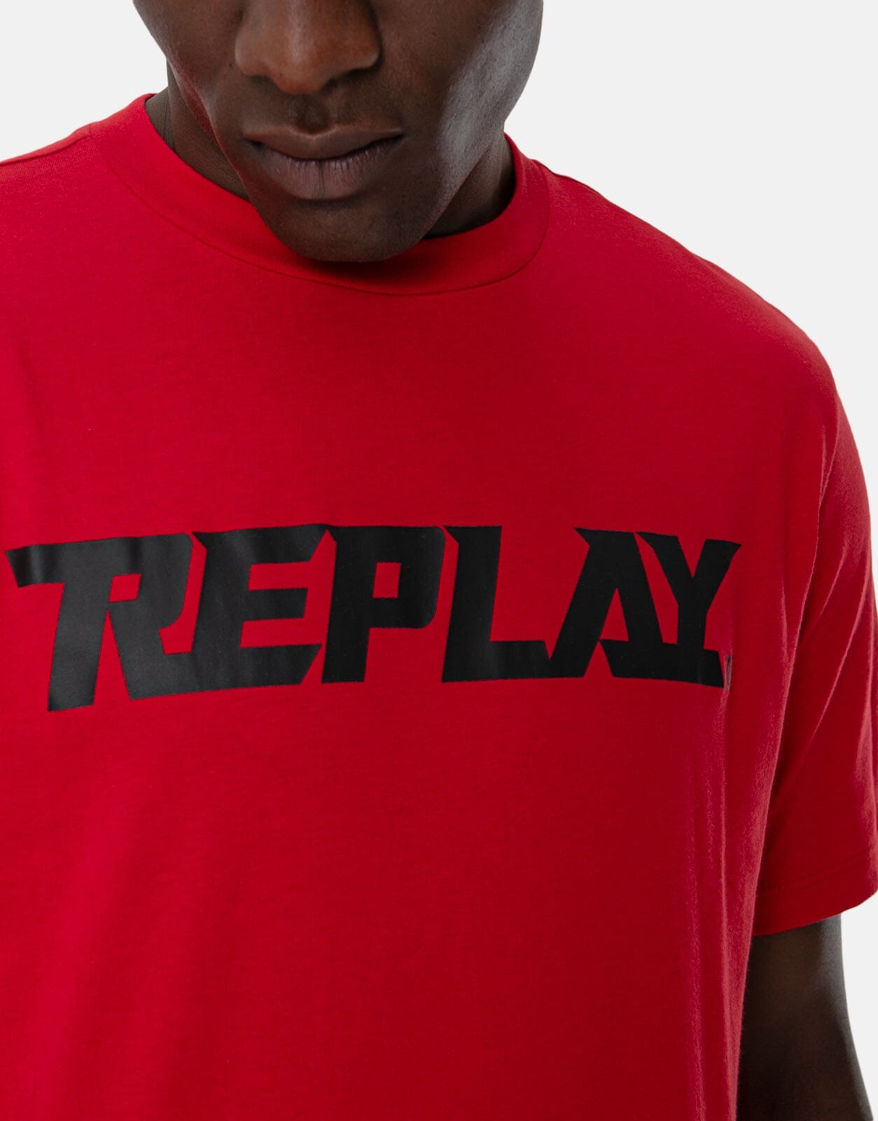 Replay Large Logo Red T-Shirt - Subwear