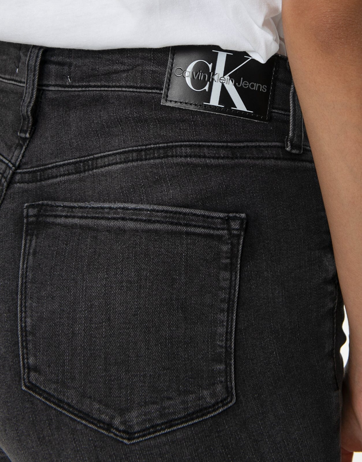 Calvin Klein High Rise Super Skinny Black Jeans - Subwear