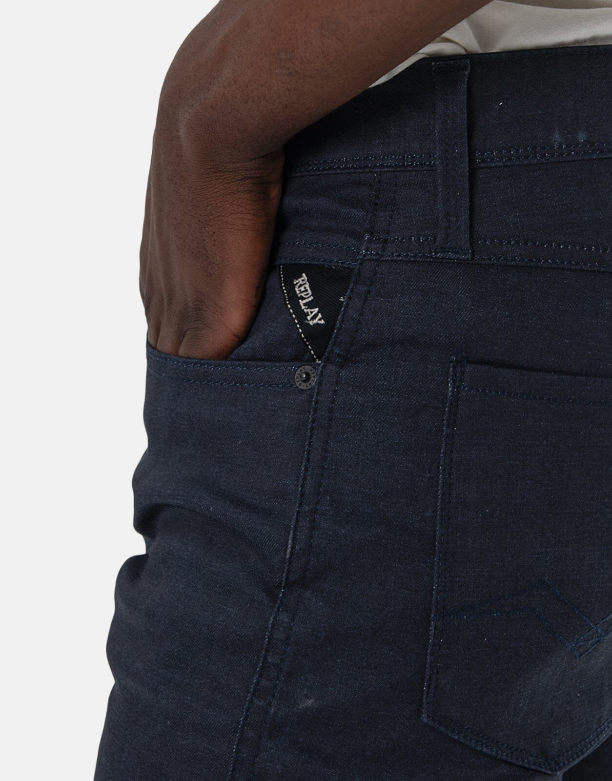 Replay Wax Coated Bronny Super Slim Fit Jeans - Subwear