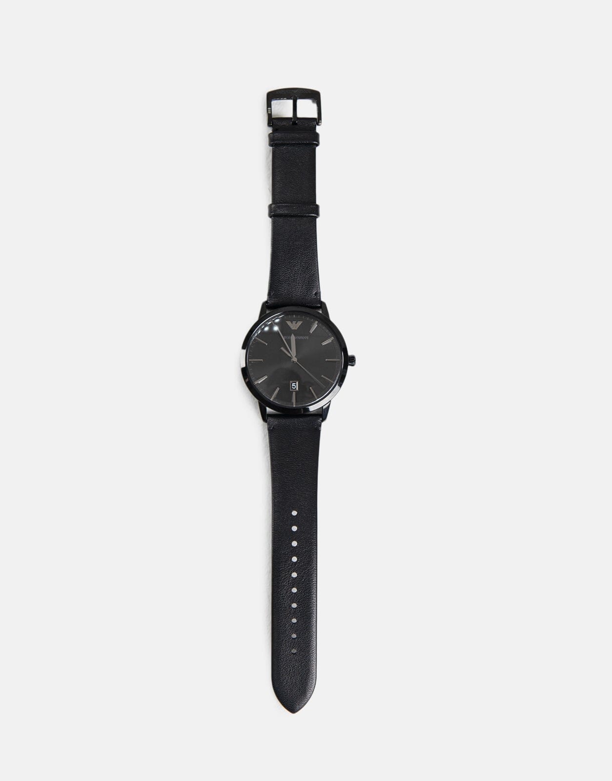 Armani Exchange Ruggero Black Leather Watch - Subwear