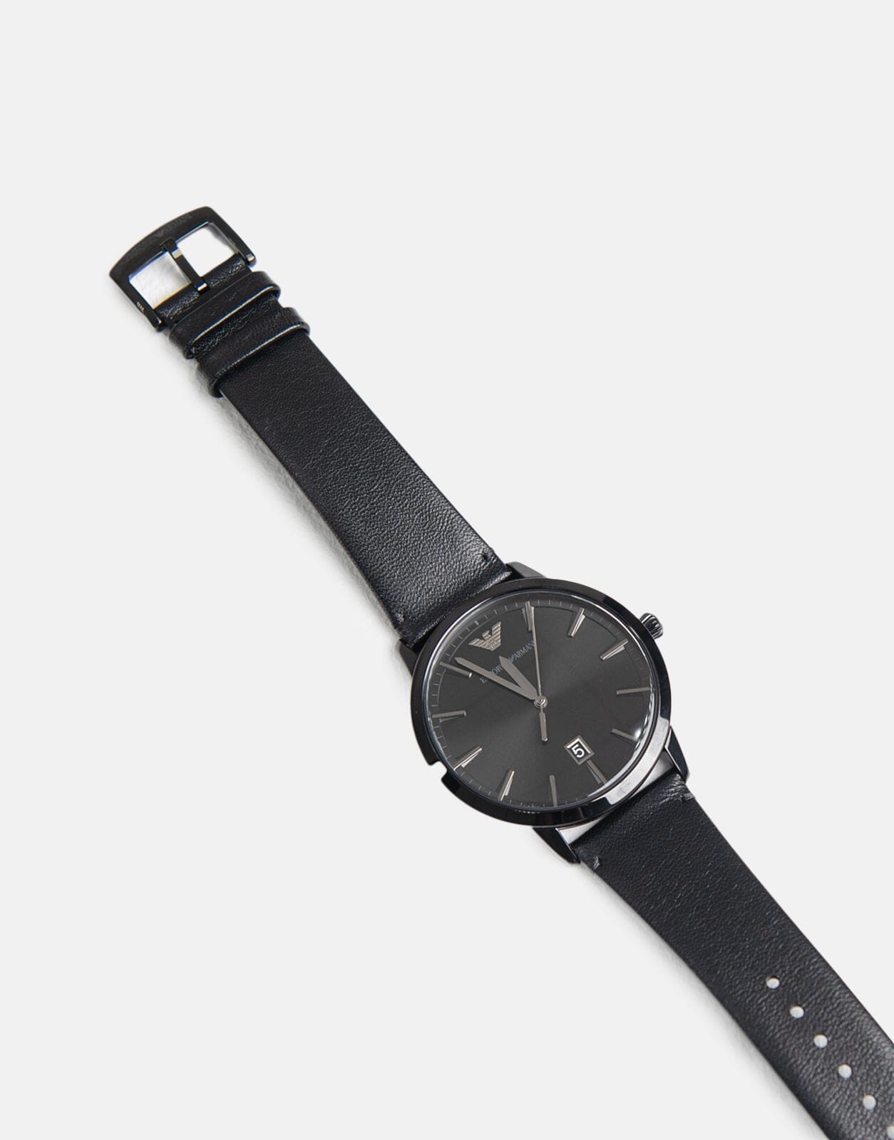 Armani Exchange Ruggero Black Leather Watch - Subwear