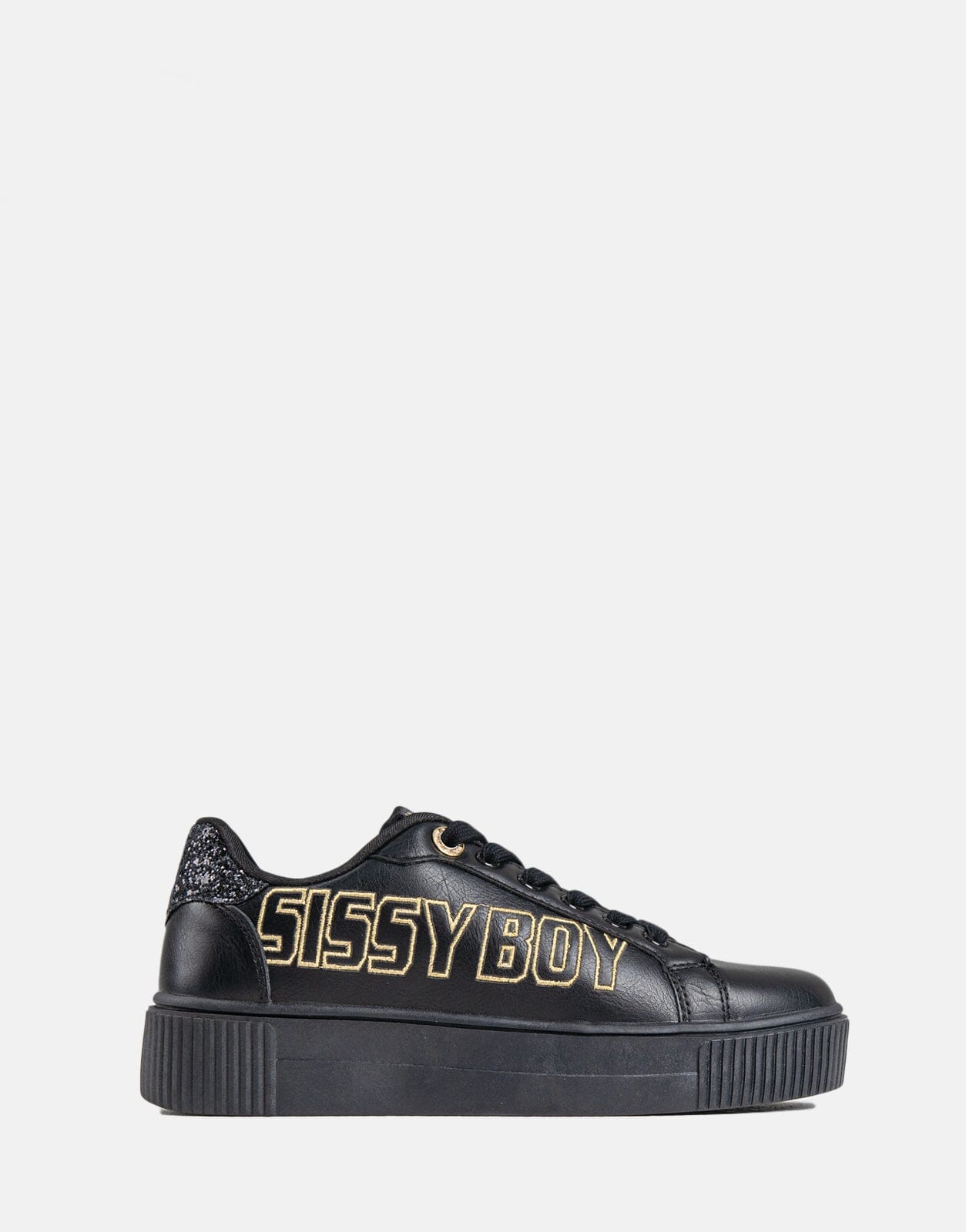 Sissy Boy Side Gold Font Black Sneaker - Subwear