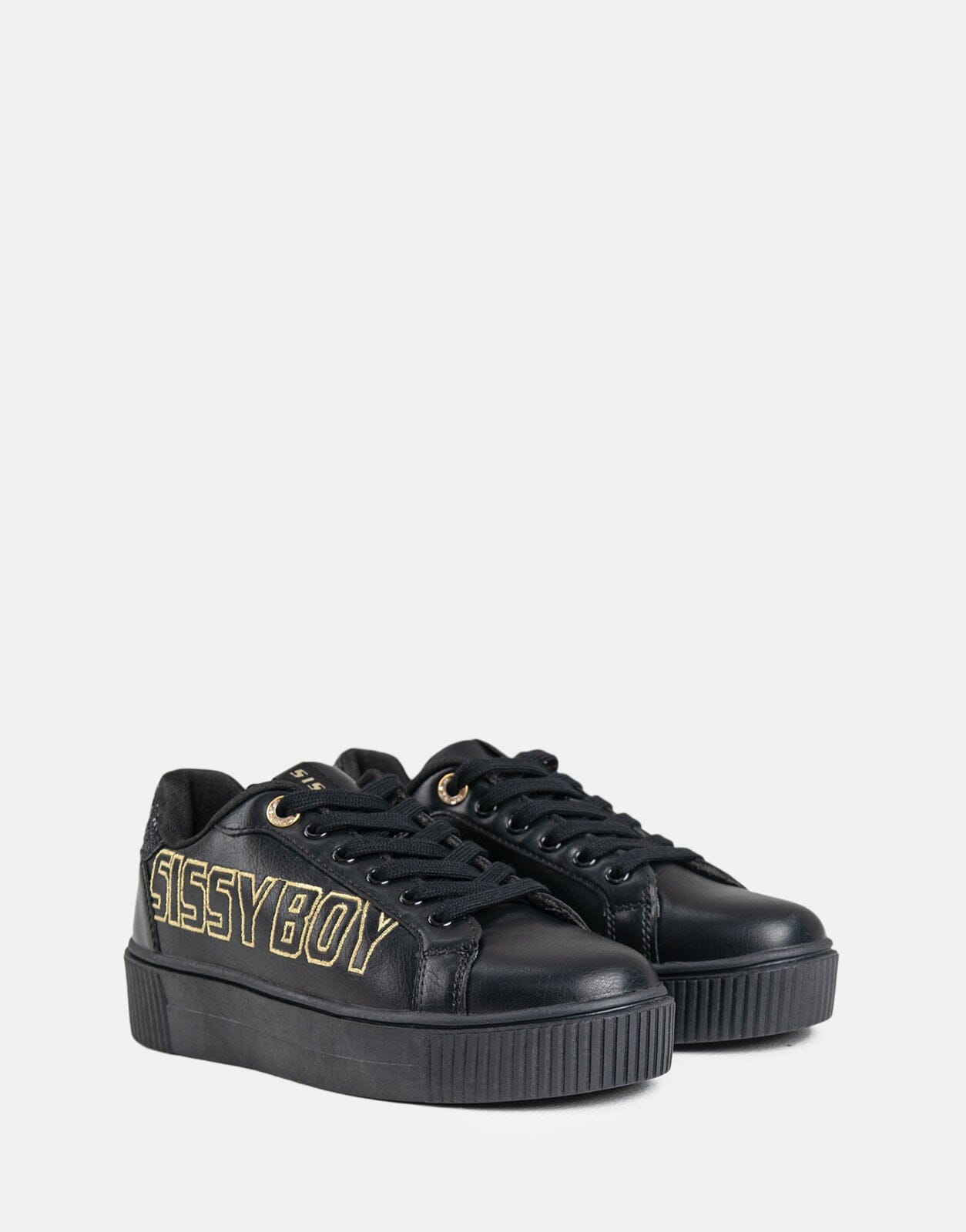 Sissy Boy Side Gold Font Black Sneaker - Subwear