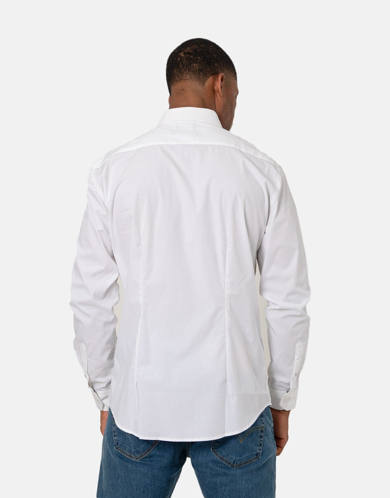 Polo Slim Stretch Shirt White - Subwear
