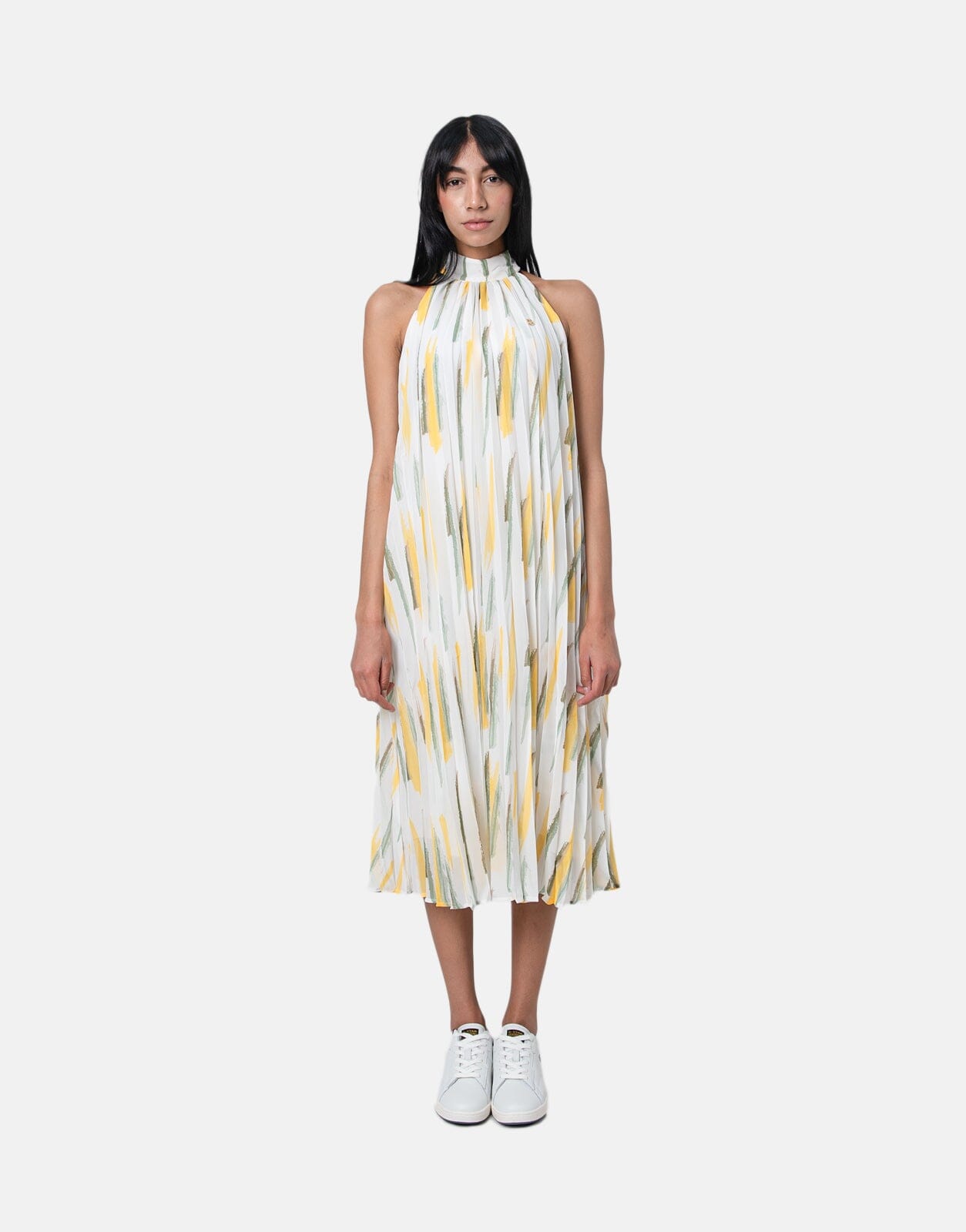 Polo Dafne Printed Dress Ecru - Subwear