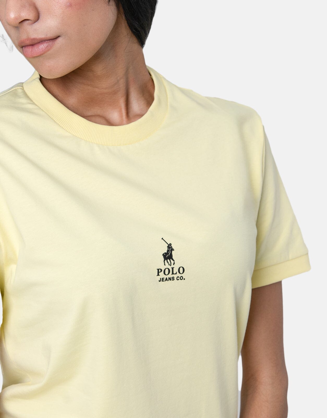 Polo PJC Ribbed Cuff T-Shirt Yellow - Subwear