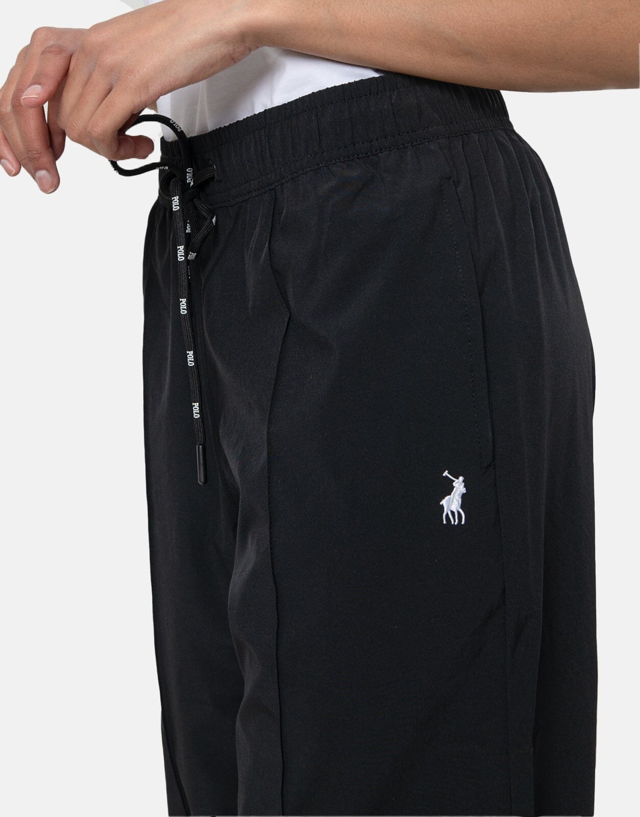 Polo Amara Wide Leg Trackpants Blk - Subwear