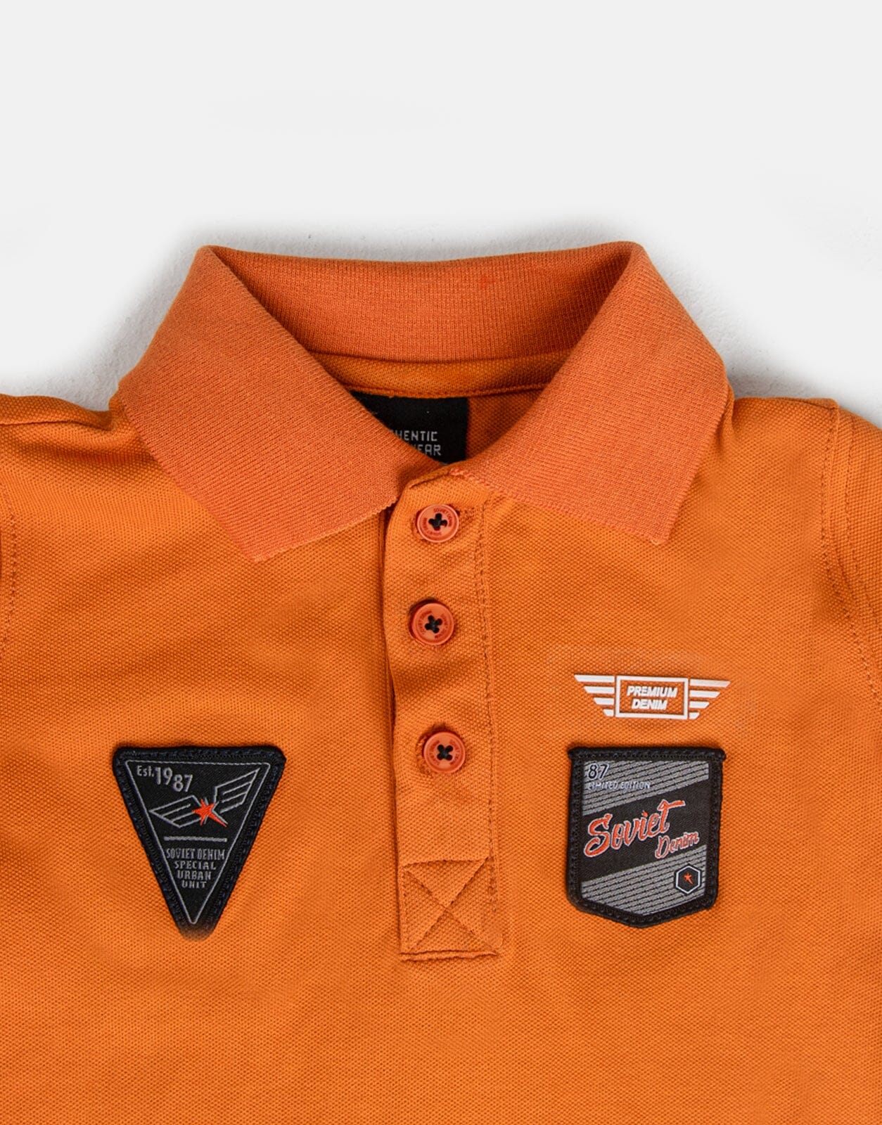 Soviet Kids B Fuel Pumpkin Pique Golfer - Subwear