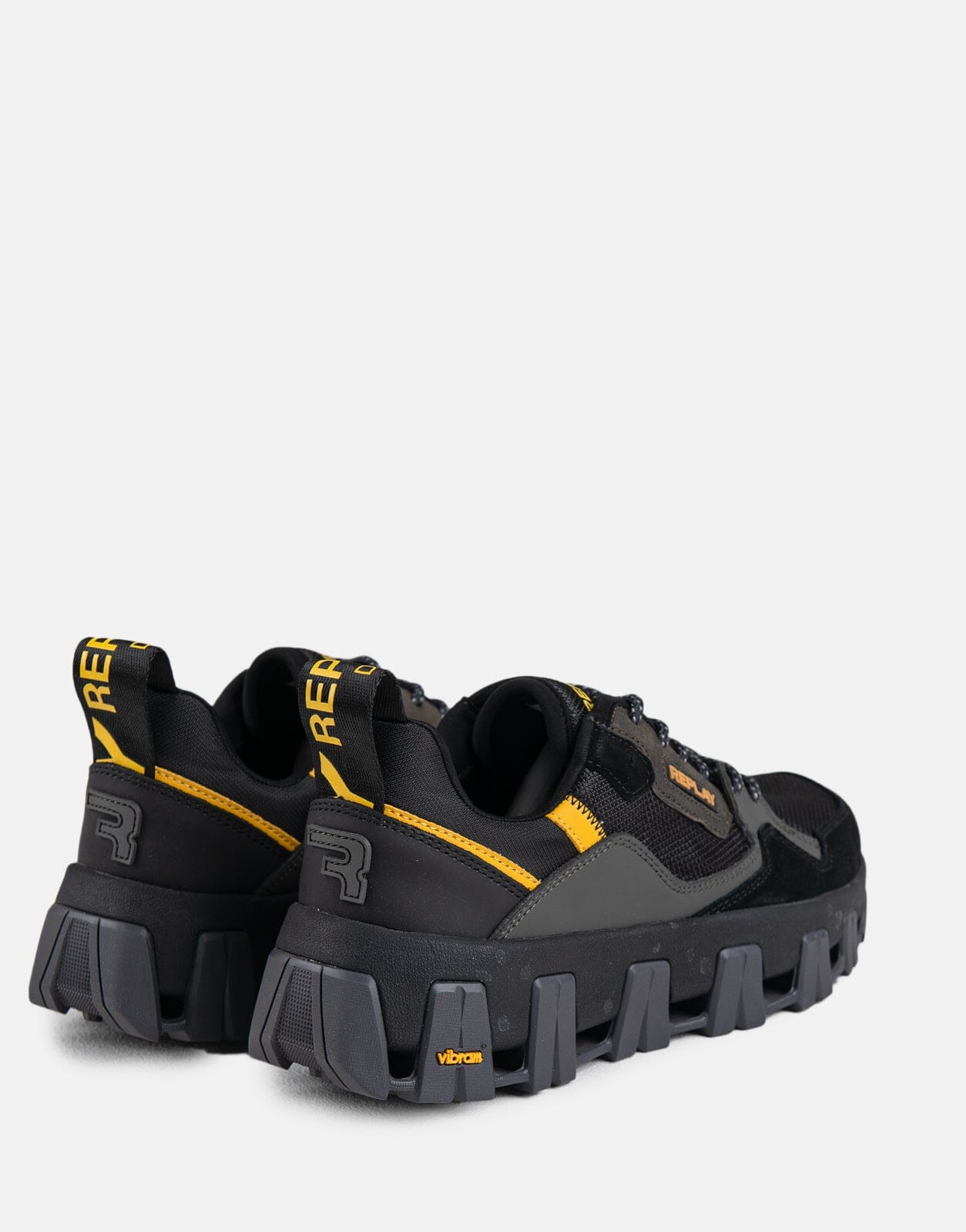 Replay Shel M Desert Sneakers Black/Yellow - Subwear