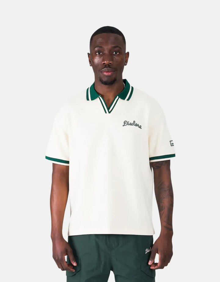 Diadora Ace Stone Green Polo Shirt - Subwear