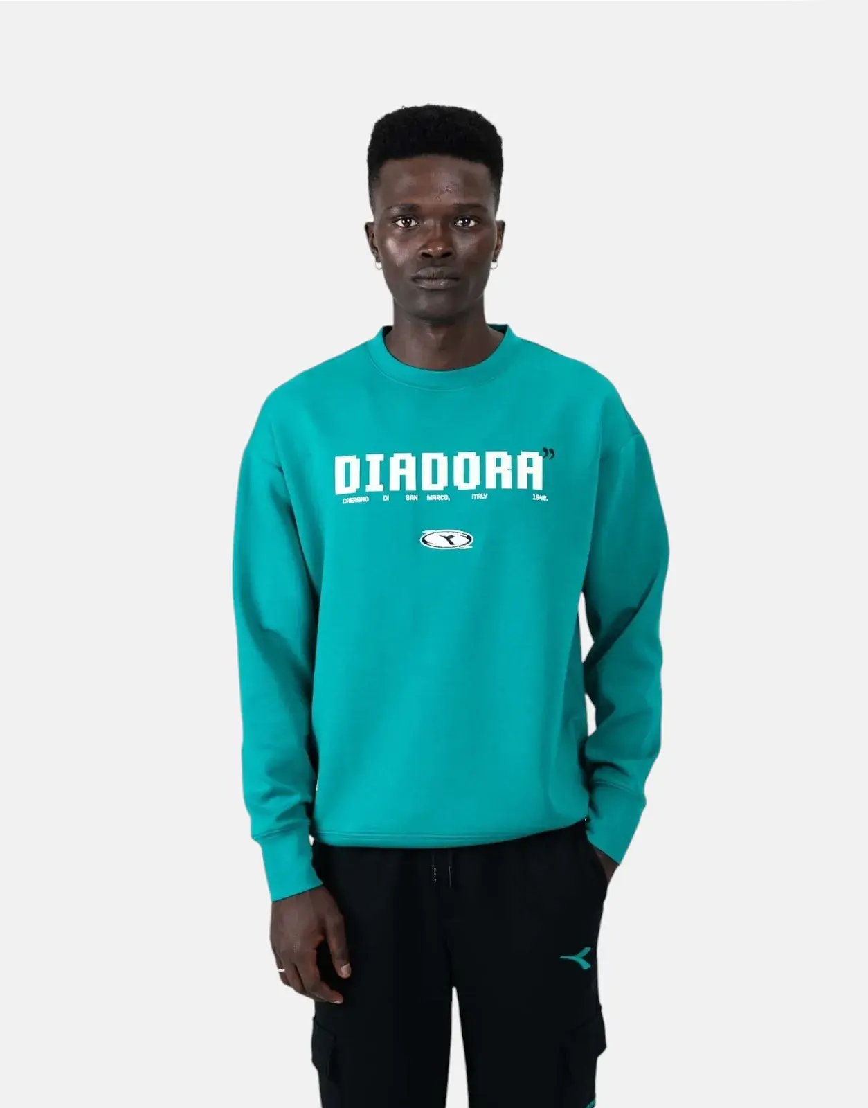 Diadora Rosso Green Sweatshirt - Subwear