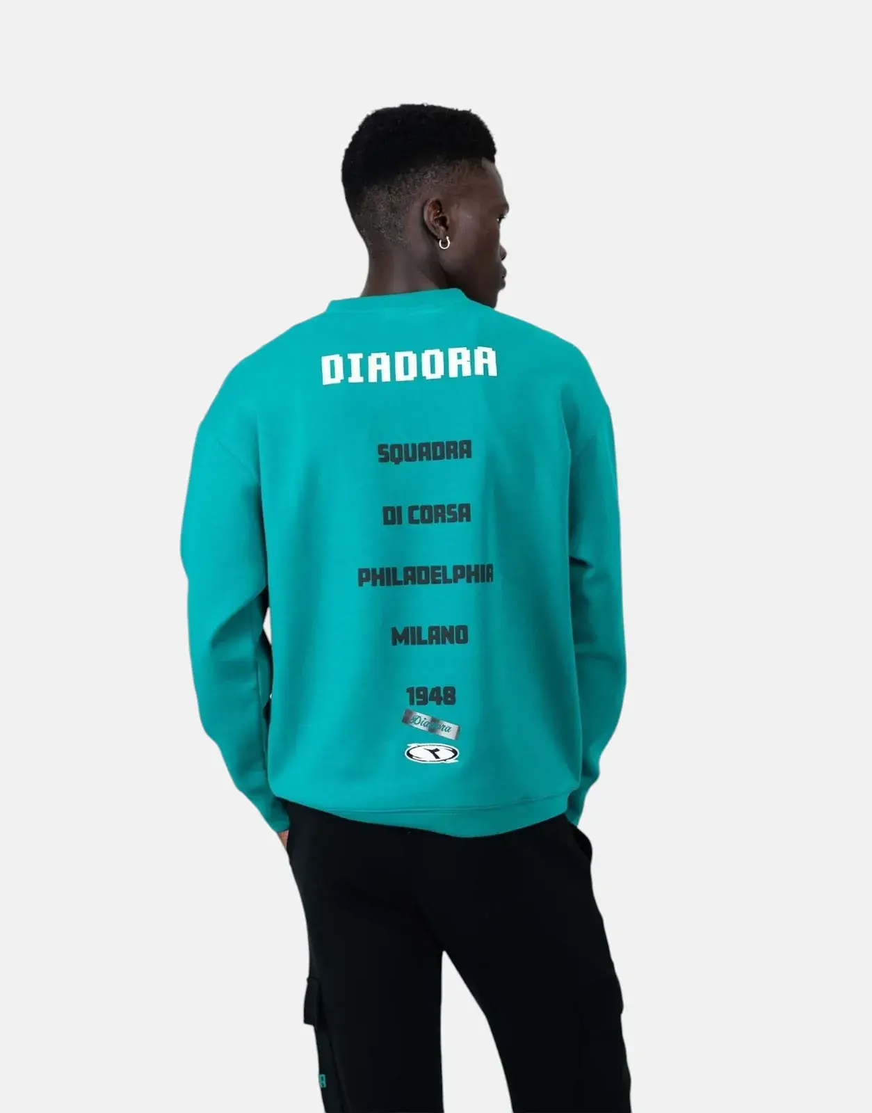 Diadora Rosso Green Sweatshirt - Subwear