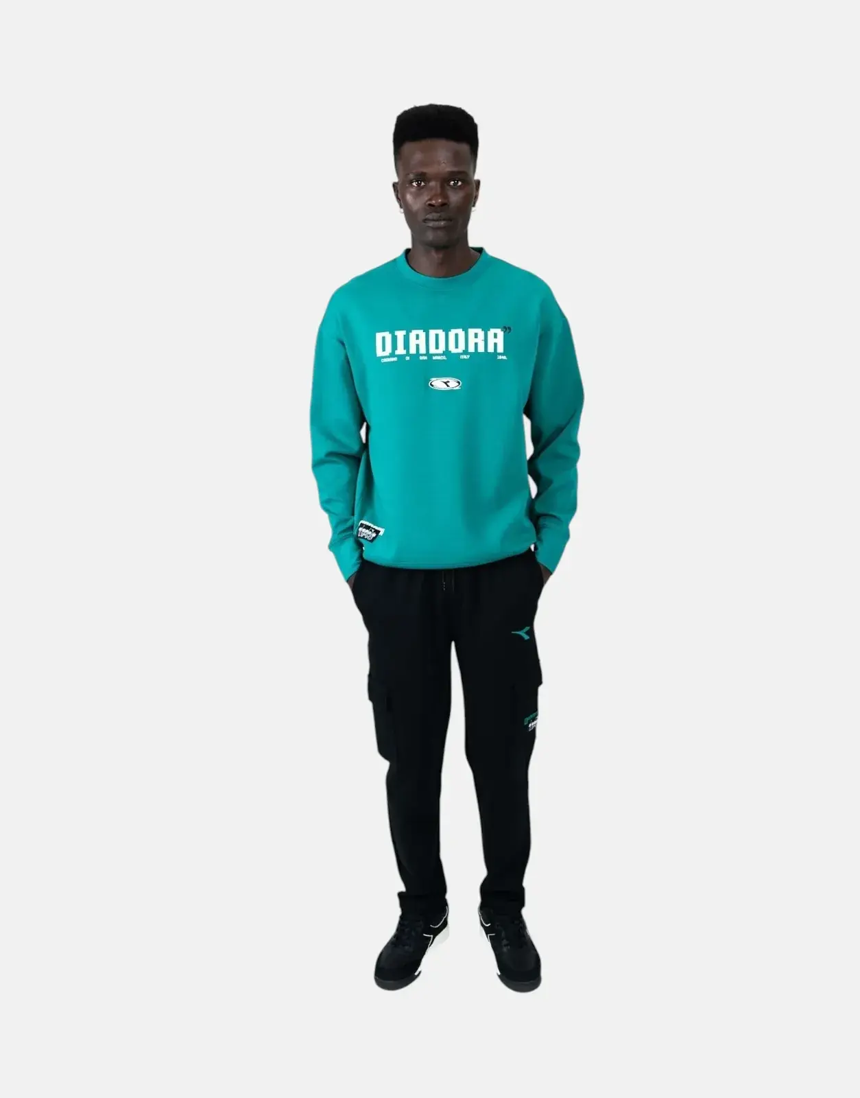 Diadora Rosso Green Sweatshirt - Subwear