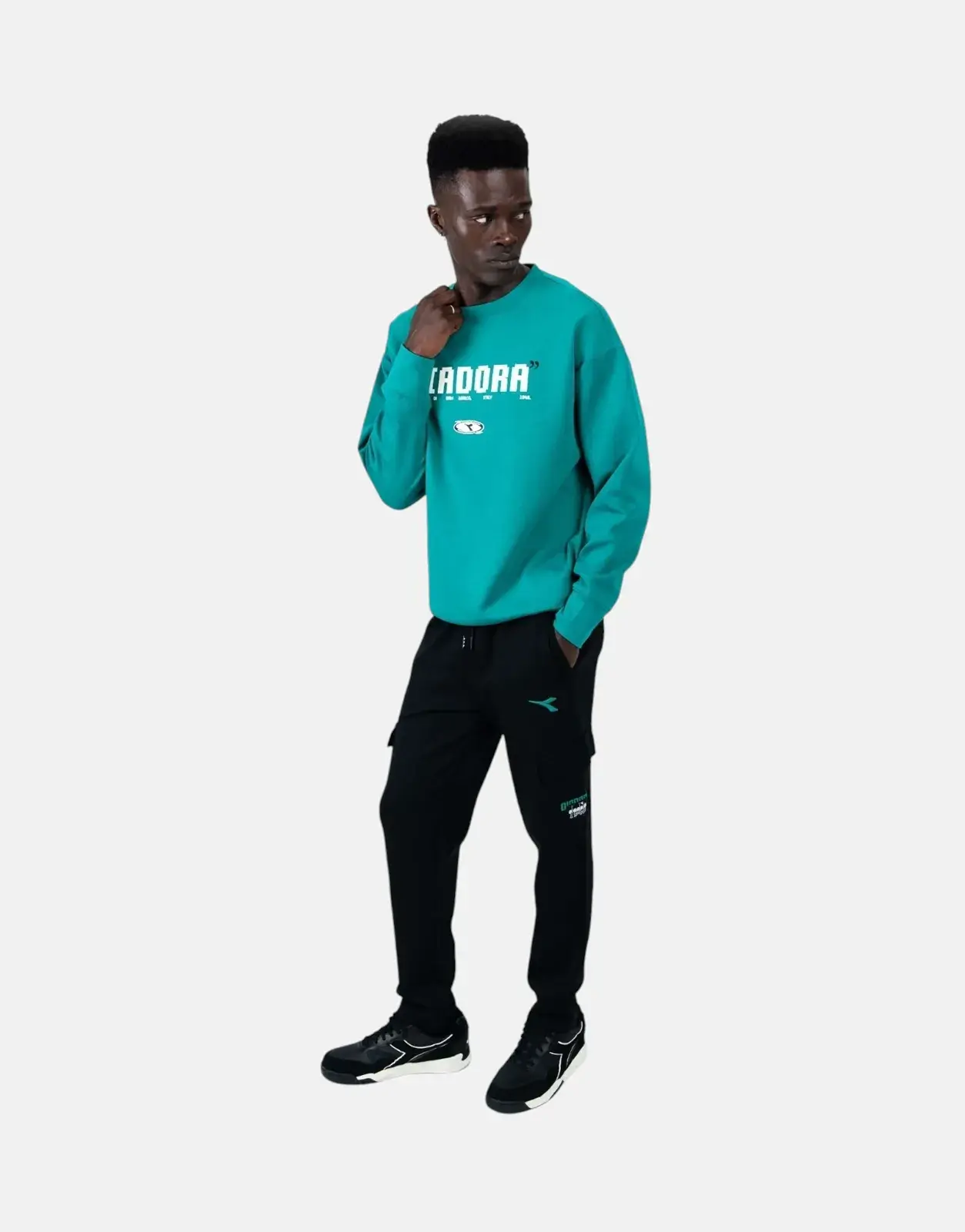 Diadora Rosso Green Sweatshirt - Subwear