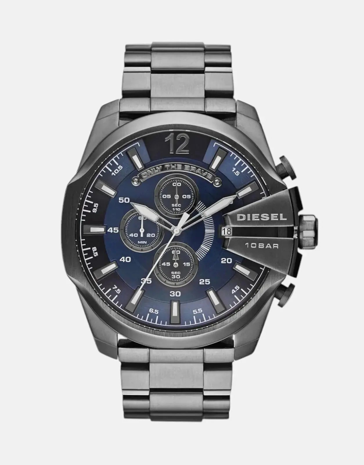 Diesel Mega Chief Gunmetal Round Stainless Steel Watch - Subwear
