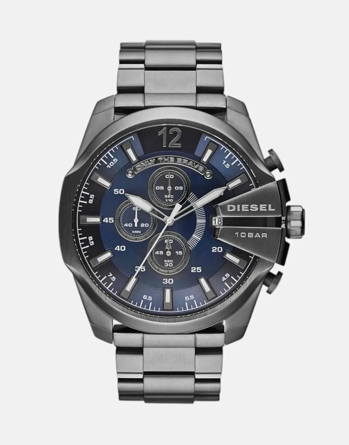 Diesel Mega Chief Gunmetal Round Stainless Steel Watch - Subwear