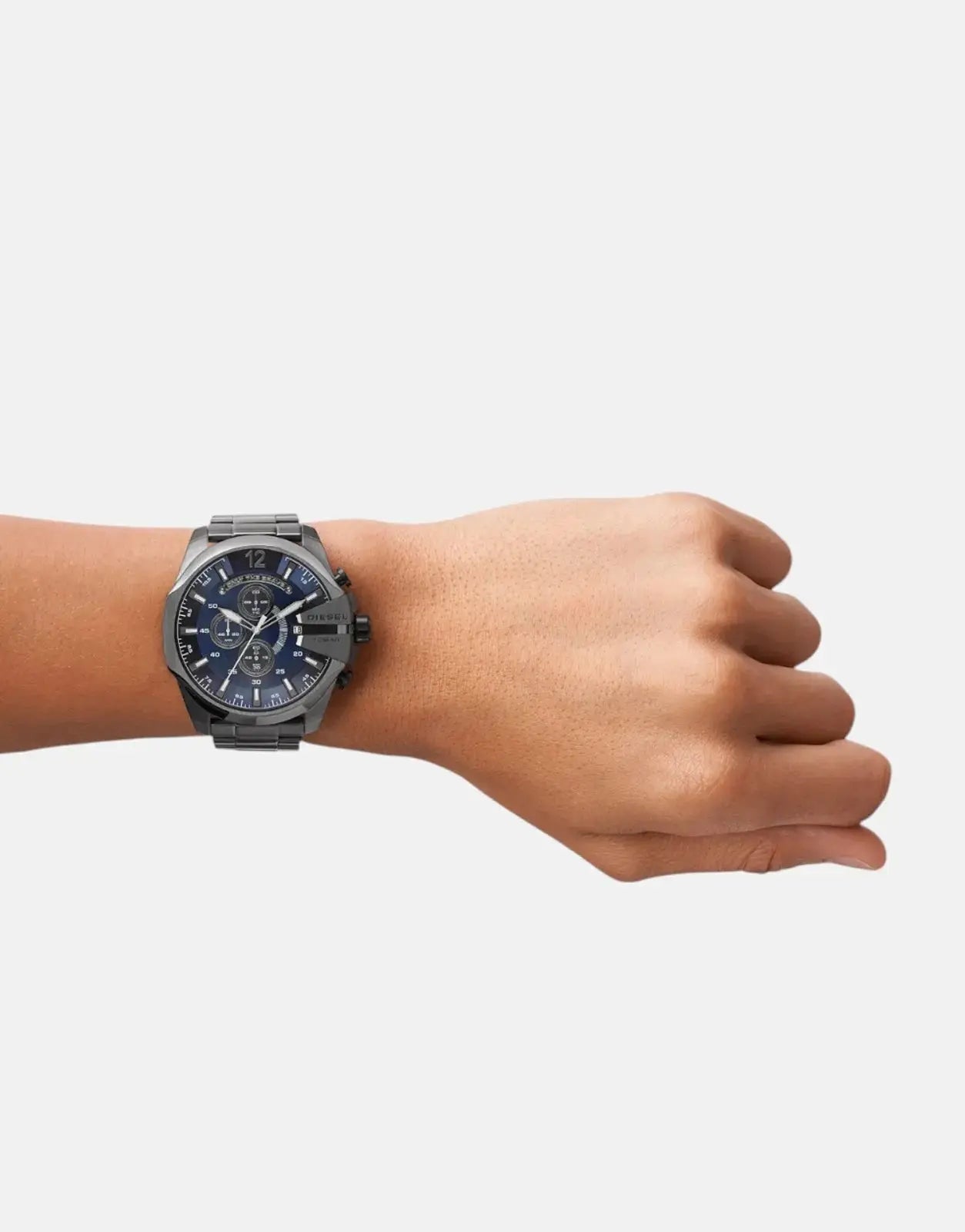 Diesel Mega Chief Gunmetal Round Stainless Steel Watch - Subwear