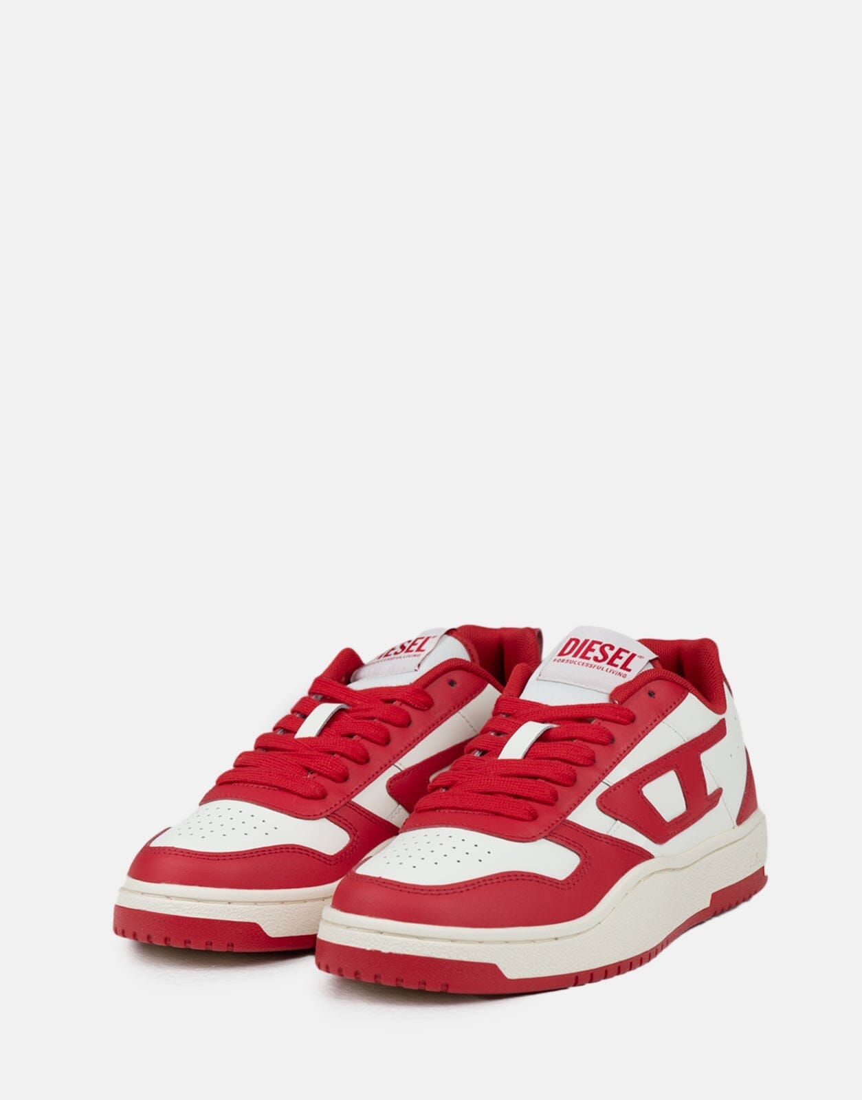 Diesel S-Ukiyo V2 Low Sneakers White/Red - Subwear