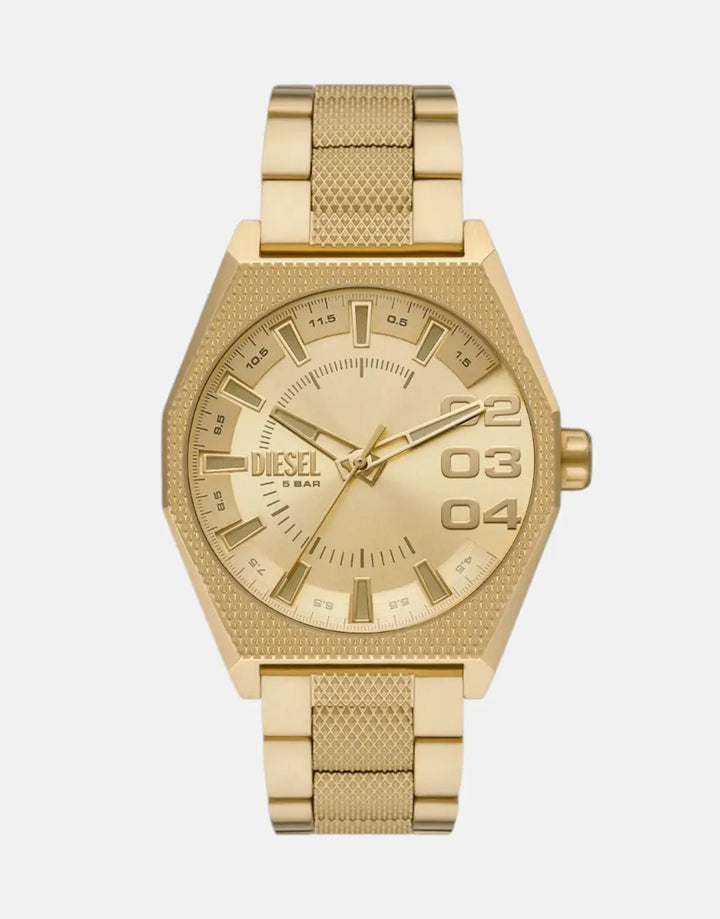 Diesel Scraper Gold Stainless Steel Watch - Subwear