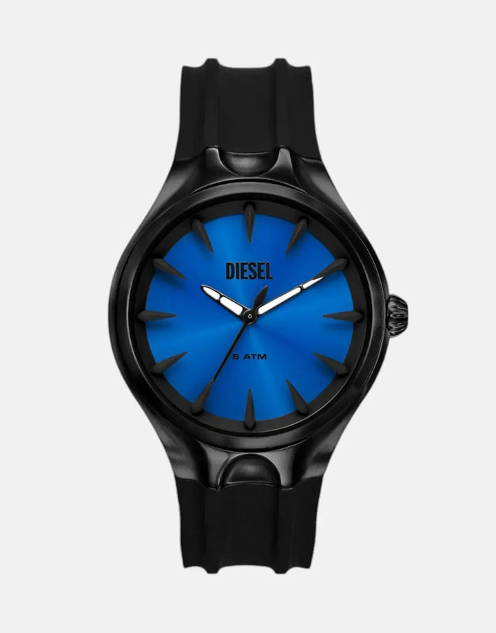 Diesel Streamline Black Silicone Watch Blue - Subwear