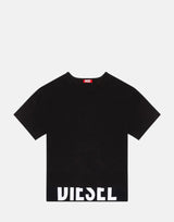 Diesel Uftee Sport Cropped Black Top - Subwear