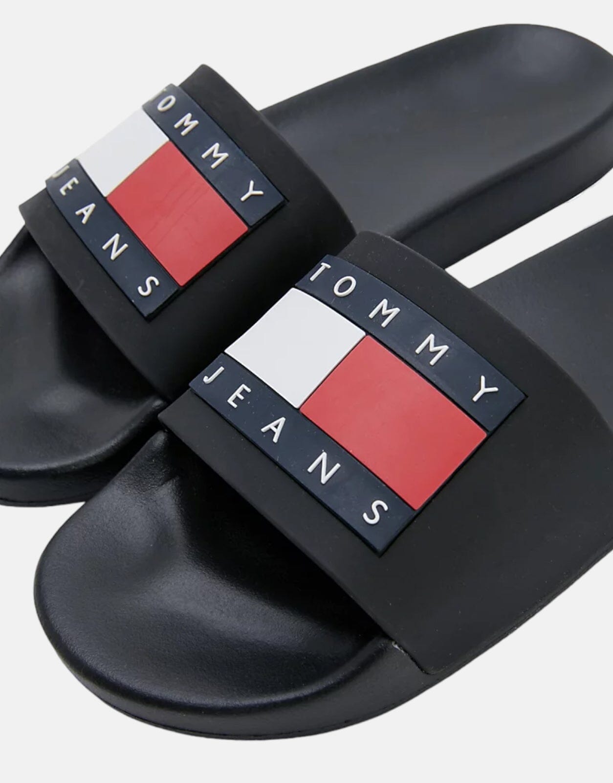 Tommy Hilfiger Jeans Flag Pool Slide Black - Subwear