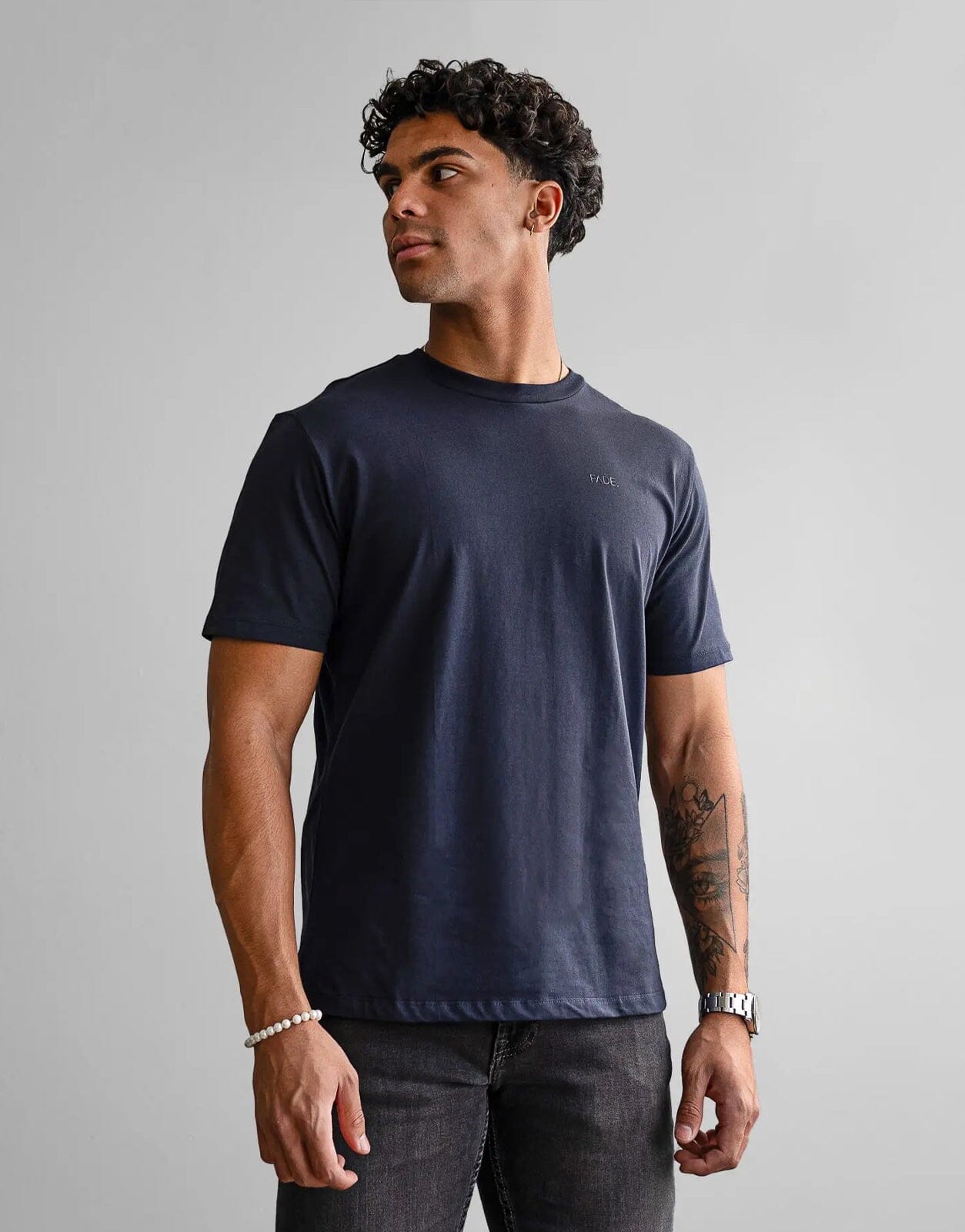Fade Essential Navy T-Shirt - Subwear