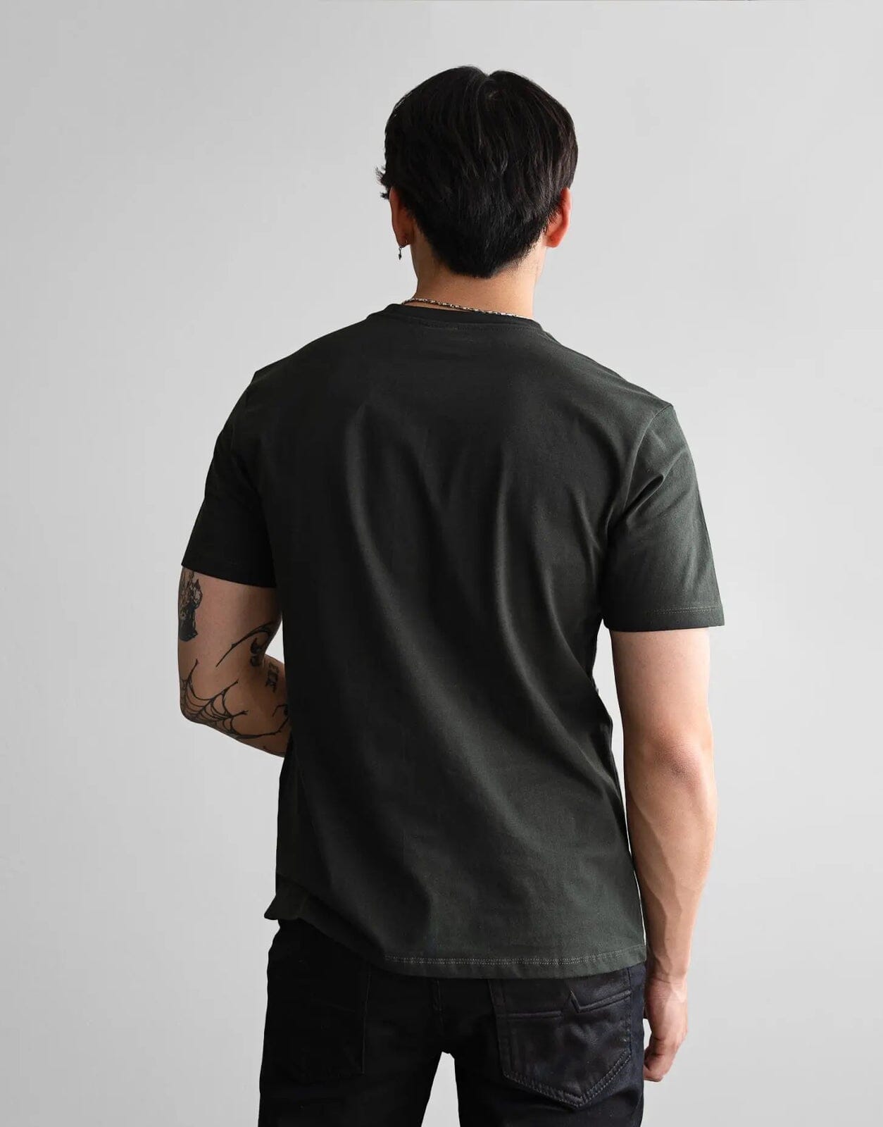 Fade Essential V-Neck Green T-Shirt - Subwear