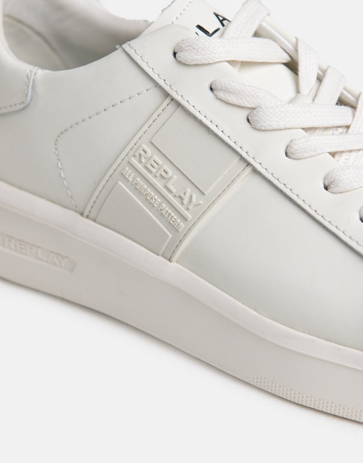 Replay University Gum White Sneakers - Subwear