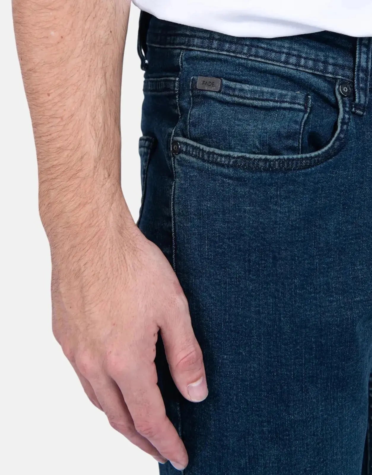 Fade Essential Dark Wash Slim Tapered Jeans - Subwear