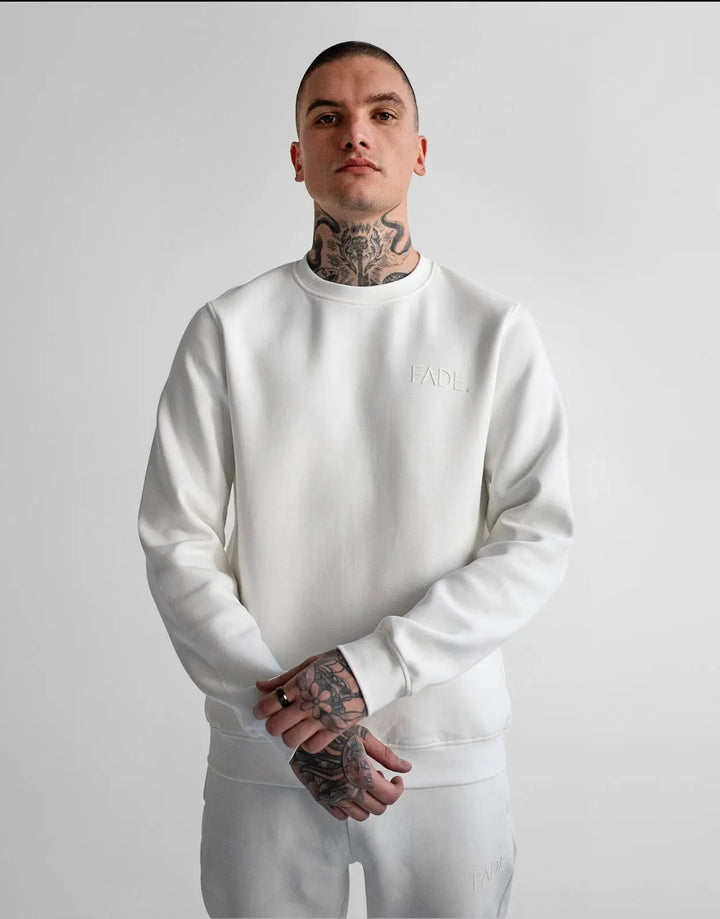 Fade Essential Sweatshirt Off-White - Subwear