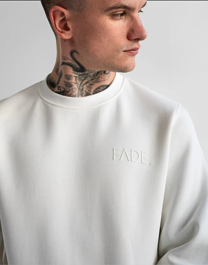 Fade Essential Sweatshirt Off-White - Subwear