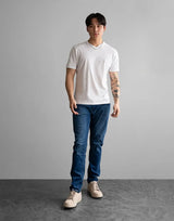 Fade Essential V-Neck White T-Shirt - Subwear