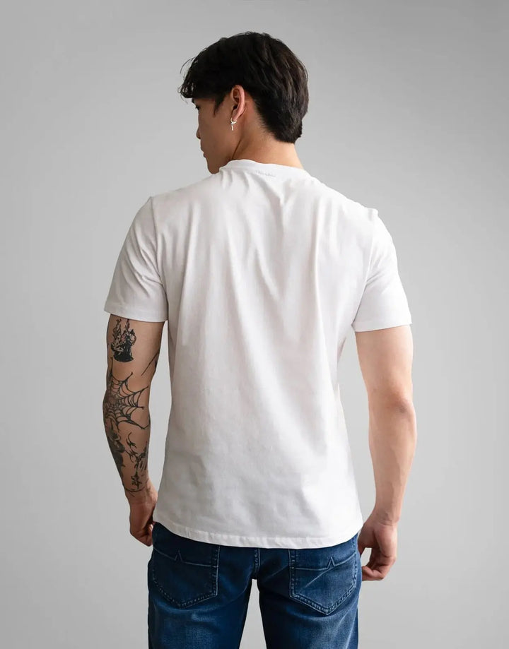 Fade Essential V-Neck White T-Shirt - Subwear