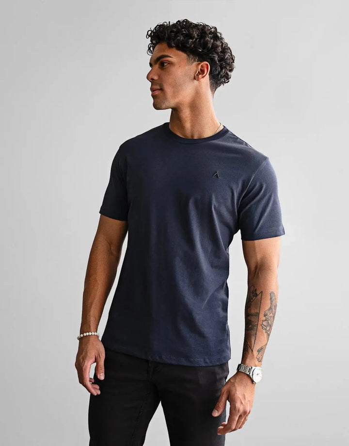 Fade Icon Navy T-Shirt - Subwear
